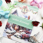Winter Blessings - Junk Journal Stickers | Cozy Kiss Cut Matte PET (20 Sheets)