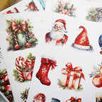 Winter Blessings - Junk Journal Stickers | Cozy Kiss Cut Matte PET (20 Sheets)