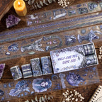 Purple Forest Dream Dark Fantasy Elf & Botanical Glossy PET Tape Set
