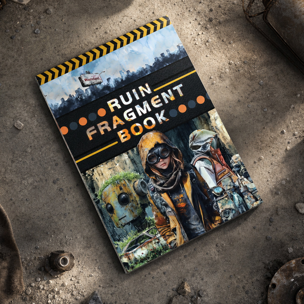 Ruin Fragment Book - Collage Stickers | Grunge Kiss Cut Matte PET (24 Sheets)