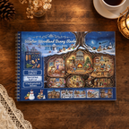 Winter Woodland Bunny Realm - Scene Sticker Book | Whimsical Special Ink Clear PET (15 Sheets)