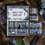 Purple Forest Dream Dark Fantasy Elf & Botanical Glossy PET Tape Set