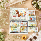 Rose and Prince Fairy Tale Fantasy Character & Botanical Matte PET Tape Set