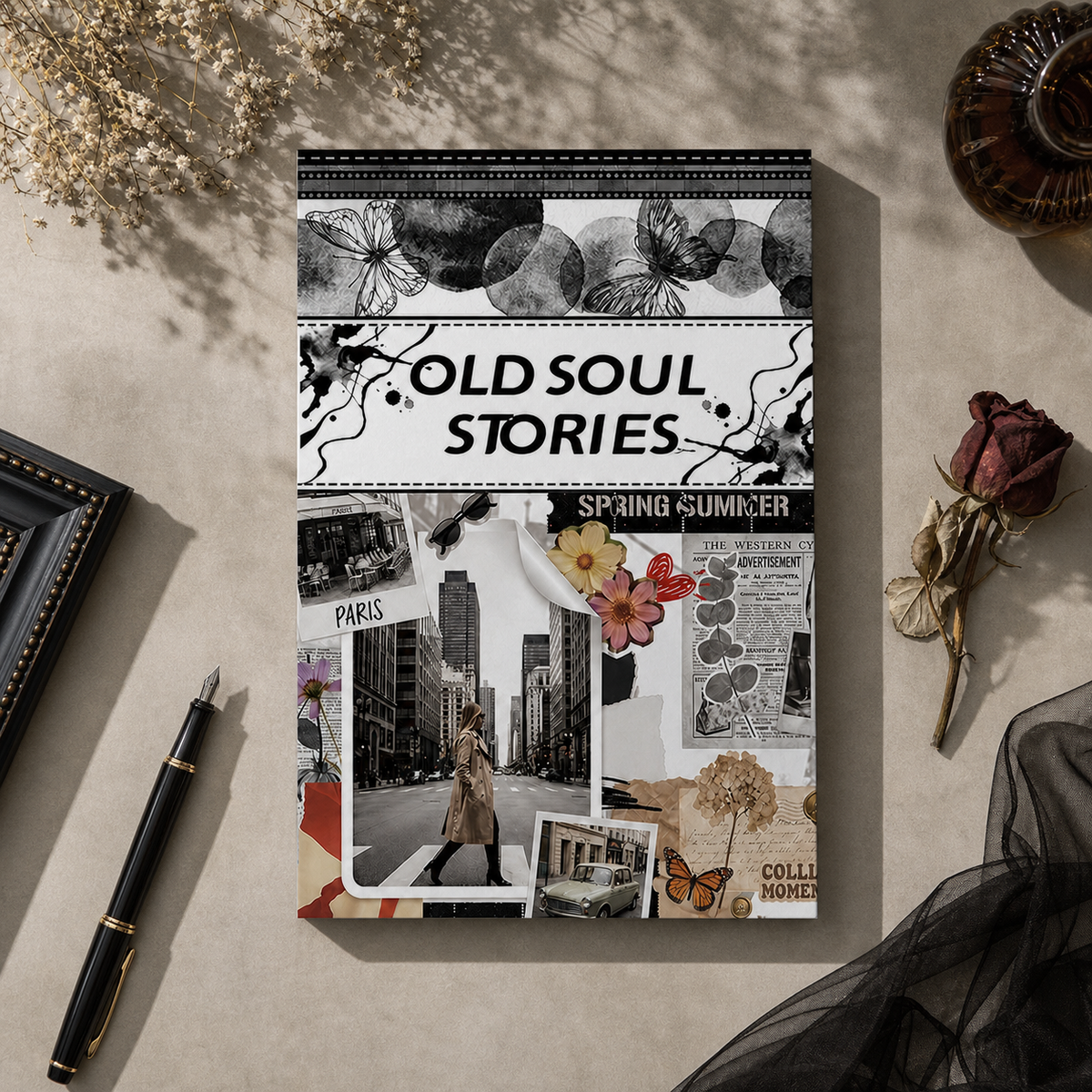 Old Soul Stories - Junk Journal Stickers | Dark Academia Kiss Cut Matte PET (20 Sheets)