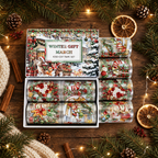 Christmas In The Snow - Masking Tapes | Whimsical Shell Gold Crystal Ink (4 Rolls)