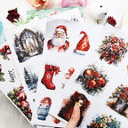 Winter Blessings - Junk Journal Stickers | Cozy Kiss Cut Matte PET (20 Sheets)