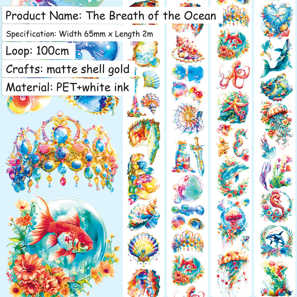 The Breath of the Ocean · Matte · Pearlescent Gold · PET Tape