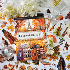 Caramel Crunch - Junk Journal Stickers | Vintage Kiss Cut Matte PET (20 Sheets)