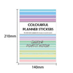 Candy Sticky Notes - Bullet Journal Stickers | Aesthetic Kiss Cut Writeable Paper (24 Sheets)