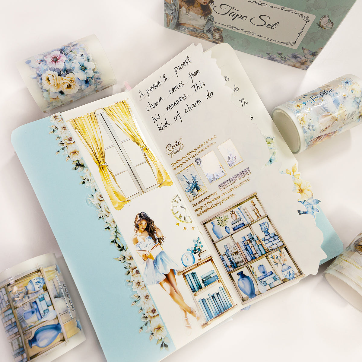 Azure Fragrant Breeze - Washi Tape Set