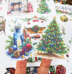 Christmas Wishes - Junk Journal Stickers | Cozy Kiss Cut Matte PET (20 Sheets)