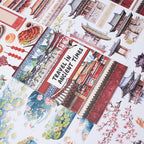 Tang Style Huacai - Junk Journal Stickers | Vintage Kiss Cut Matte PET (20 Sheets)