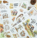 The Falling Leaves - Junk Journal Stickers | Rustic Kiss Cut Matte PET (20 Sheets)