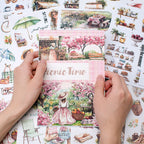 Picnic Time - Collage Stickers | Romantic Kiss Cut Matte PET (20 Sheets)