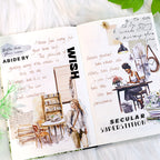 Whispering Pages - Junk Journal Stickers | Aesthetic Kiss Cut Matte PET (20 Sheets)