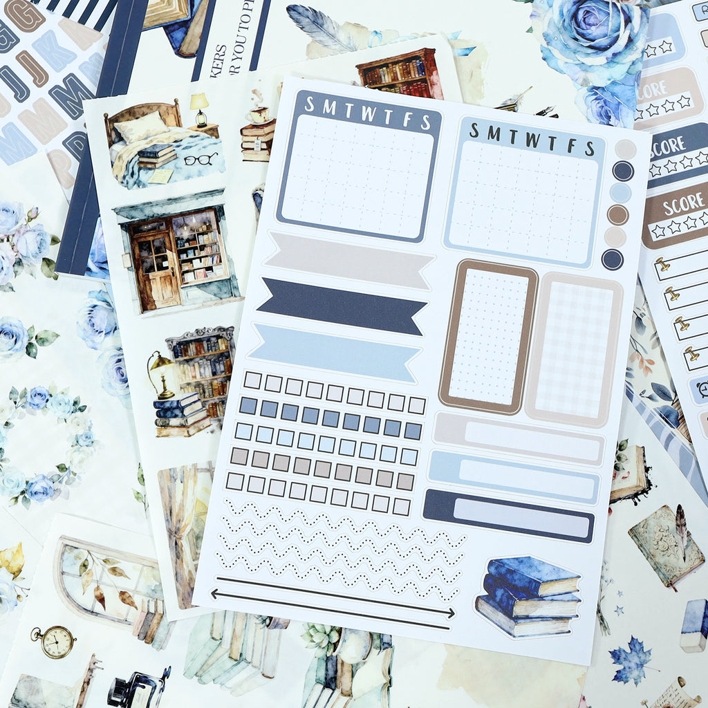 Enjoy Everyday Life - Bullet Journal Stickers | Vintage Special Gloss Washi Paper (24 Sheets)