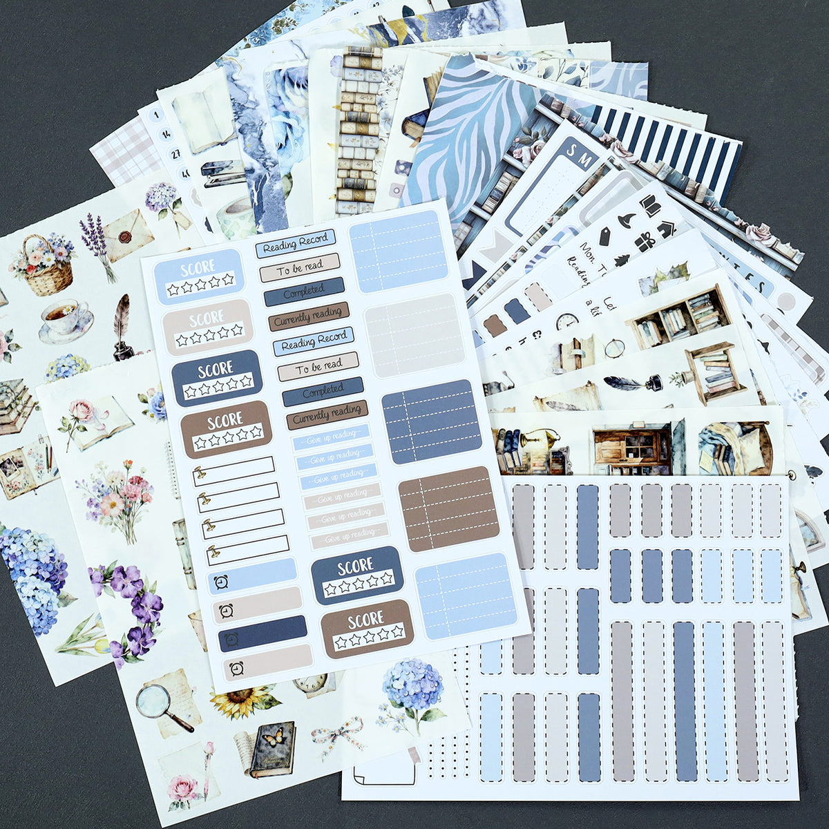 Enjoy Everyday Life - Bullet Journal Stickers | Vintage Special Gloss Washi Paper (24 Sheets)