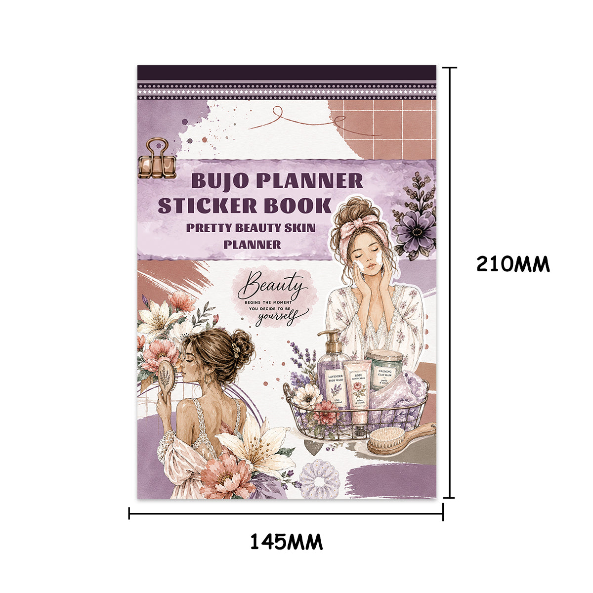 Beautiful Skin - Planner Stickers | Aesthetic Special Gloss Matte PET (24 Sheets)