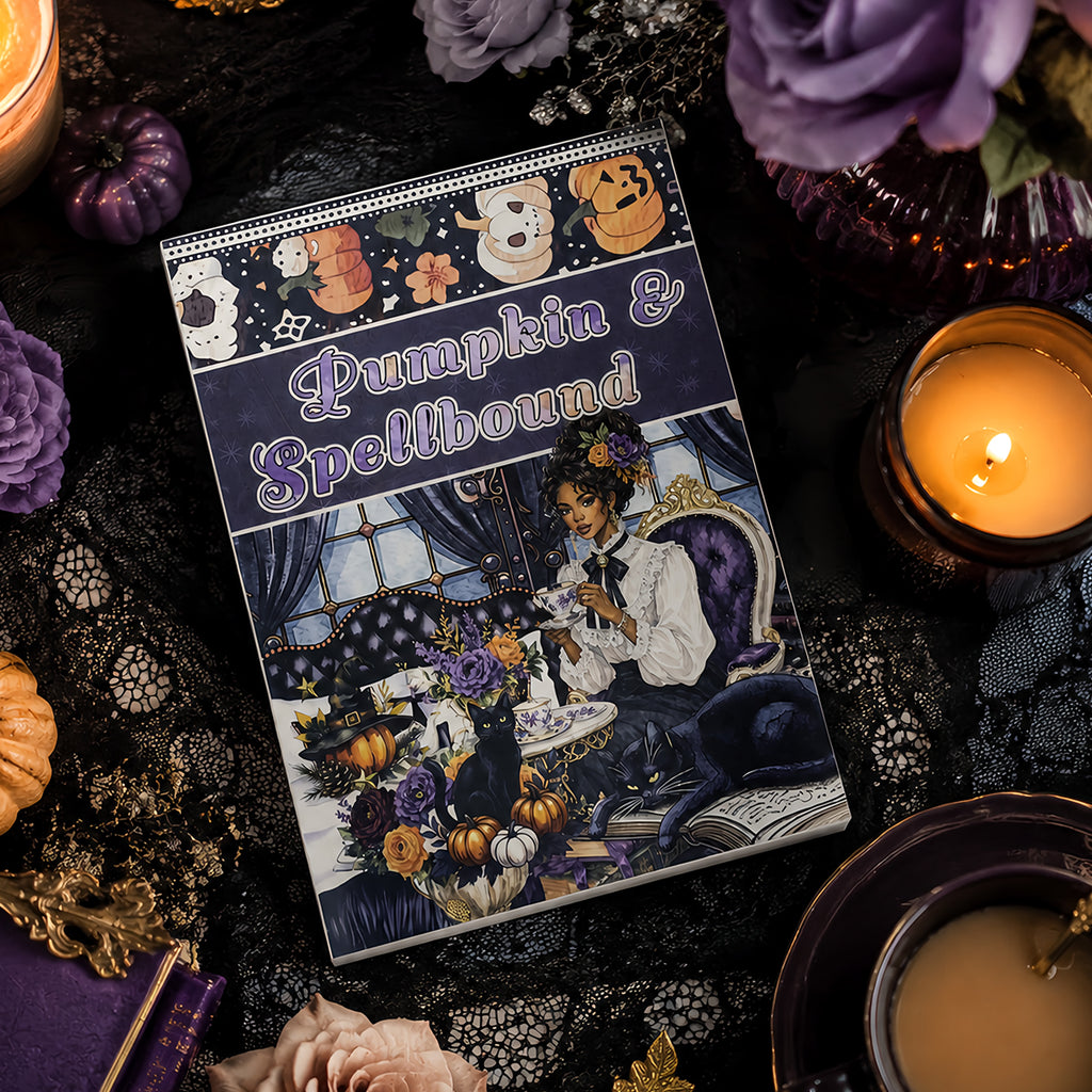 The Witch's Manor - Junk Journal Stickers | Witchy Kiss Cut Matte PET (24 Sheets)