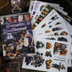 The Witch's Manor - Junk Journal Stickers | Witchy Kiss Cut Matte PET (24 Sheets)