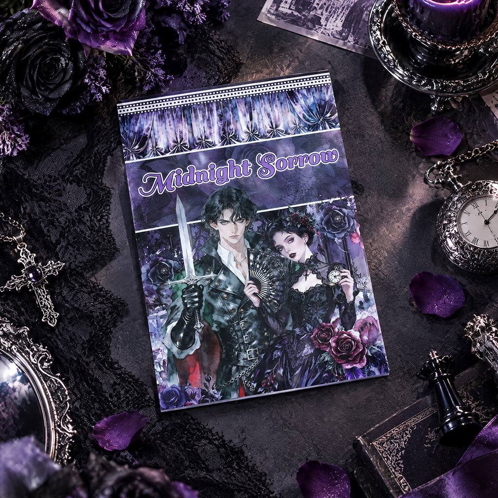 Gothic Rose Manor - Junk Journal Stickers | Gothic Kiss Cut Matte PET (24 Sheets)