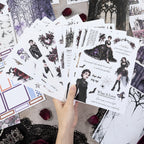 Gothic Rose Manor - Junk Journal Stickers | Gothic Kiss Cut Matte PET (24 Sheets)