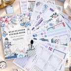 Beauty Diary - Planner Sticker Book | Pastel Kiss Cut Matte PET (24 Sheets)