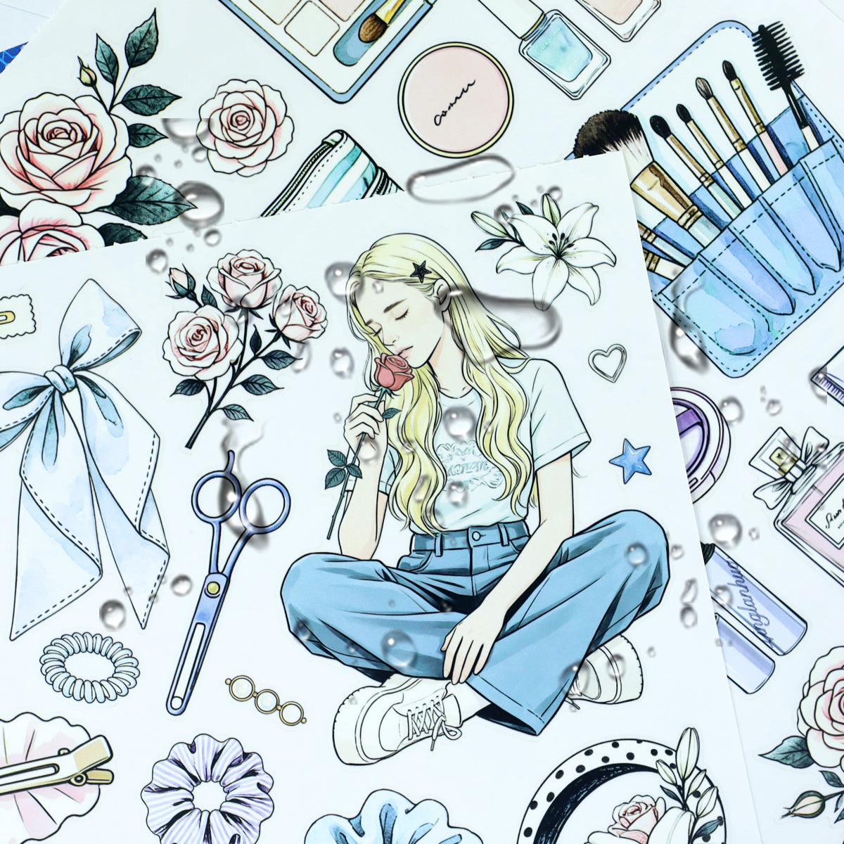 Beauty Diary - Planner Sticker Book | Pastel Kiss Cut Matte PET (24 Sheets)