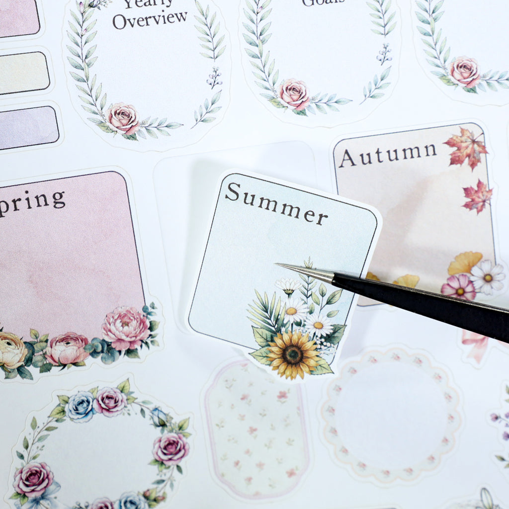Beauty Diary - Planner Sticker Book | Pastel Kiss Cut Matte PET (24 Sheets)
