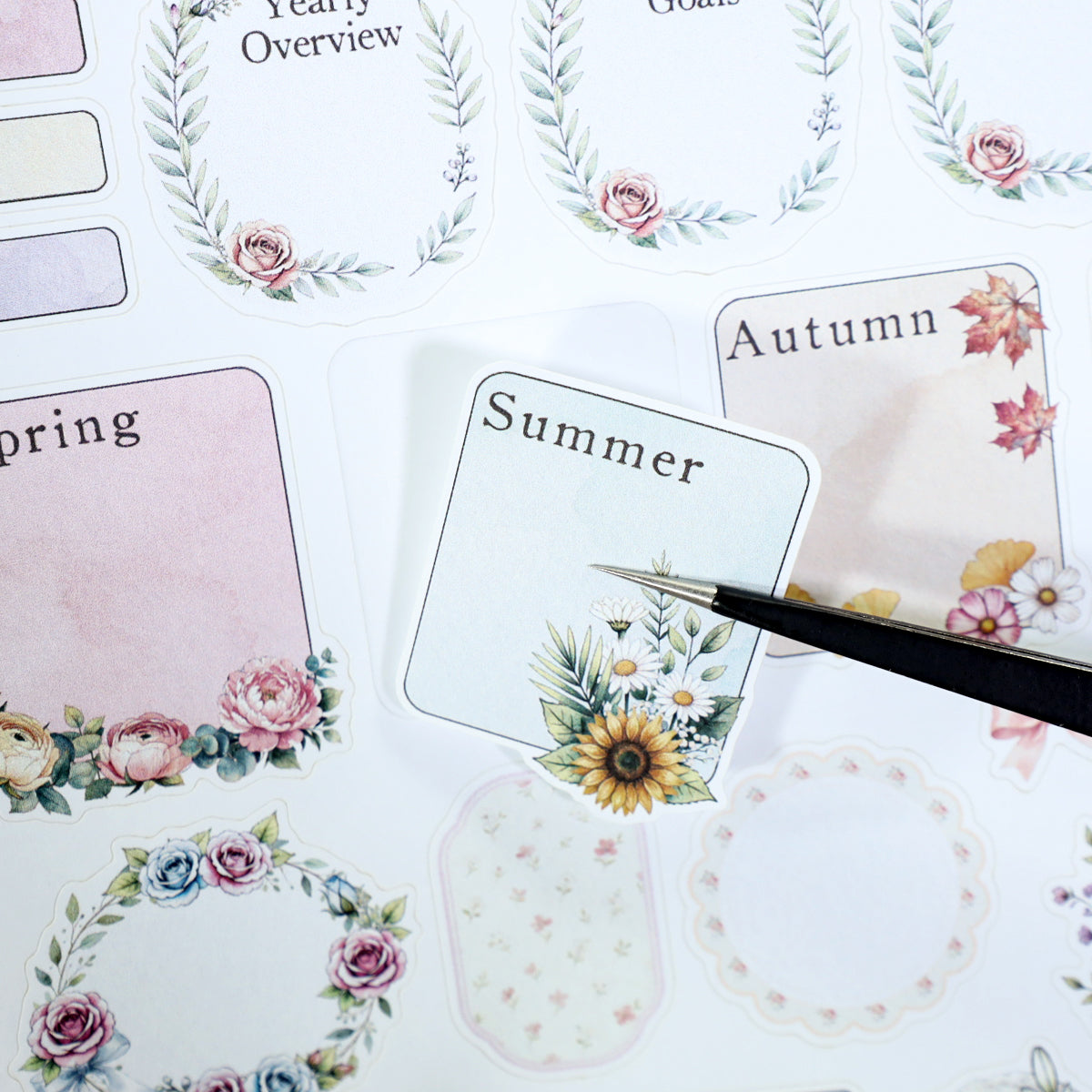 Beauty Diary - Planner Sticker Book | Pastel Kiss Cut Matte PET (24 Sheets)