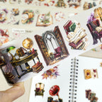 Autumn Reflections On Maple Leaves - PET Tapes | Dark Academia Special Oil Die Cut (4 Rolls)