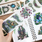 Fantasy Forest Realm - PET Tapes | Whimsical Shell Gold Die Cut (4 Rolls)