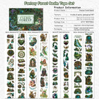 Fantasy Forest Realm - PET Tapes | Whimsical Shell Gold Die Cut (4 Rolls)