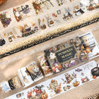 Forest Halloween Fantasy Vintage Kiss-Cut PET & Washi Tape Set