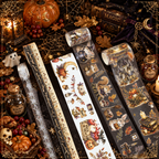 Forest Halloween Fantasy Vintage Kiss-Cut PET & Washi Tape Set