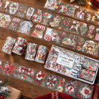 Christmas In The Snow - Masking Tapes | Whimsical Shell Gold Crystal Ink (4 Rolls)