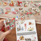 Christmas In The Snow - Masking Tapes | Whimsical Shell Gold Crystal Ink (4 Rolls)