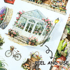 Charming Town - Junk Journal Stickers | Cottagecore Kiss Cut Matte PET (20 Sheets)