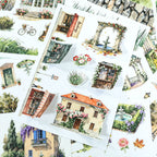 Charming Town - Junk Journal Stickers | Cottagecore Kiss Cut Matte PET (20 Sheets)