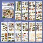 Charming Town - Junk Journal Stickers | Cottagecore Kiss Cut Matte PET (20 Sheets)