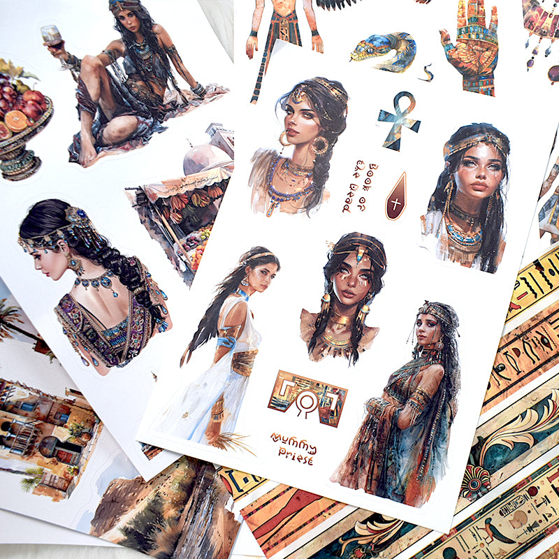 Desert Trek - Junk Journal Stickers | Vintage Kiss Cut Matte PET (20 Sheets)