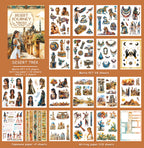 Desert Trek - Junk Journal Stickers | Vintage Kiss Cut Matte PET (20 Sheets)