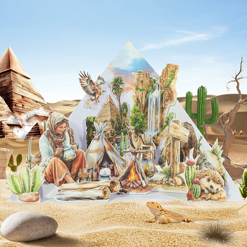 Desert Journey - Collage Stickers | Vintage Kiss Cut Matte PET (20 Sheets)