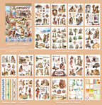 Desert Journey - Collage Stickers | Vintage Kiss Cut Matte PET (20 Sheets)