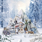 Ice And Snow World - Junk Journal Stickers | Winter Aesthetic Kiss Cut Matte PET (20 Sheets)