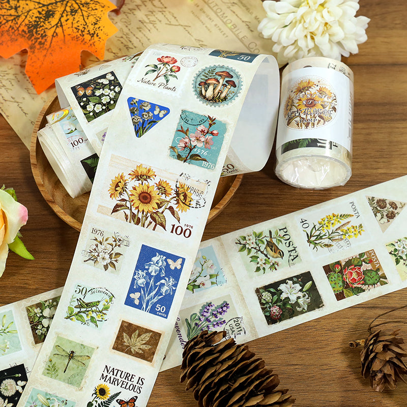 Vintage Floral Stamp Album · Special Oil · Pre-Cut · Washi Tape
