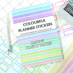 Candy Sticky Notes - Bullet Journal Stickers | Aesthetic Kiss Cut Writeable Paper (24 Sheets)