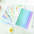 Candy Sticky Notes - Bullet Journal Stickers | Aesthetic Kiss Cut Writeable Paper (24 Sheets)