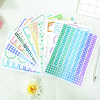 Candy Sticky Notes - Bullet Journal Stickers | Aesthetic Kiss Cut Writeable Paper (24 Sheets)