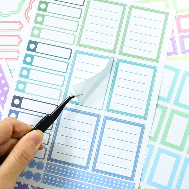 Candy Sticky Notes - Bullet Journal Stickers | Aesthetic Kiss Cut Writeable Paper (24 Sheets)